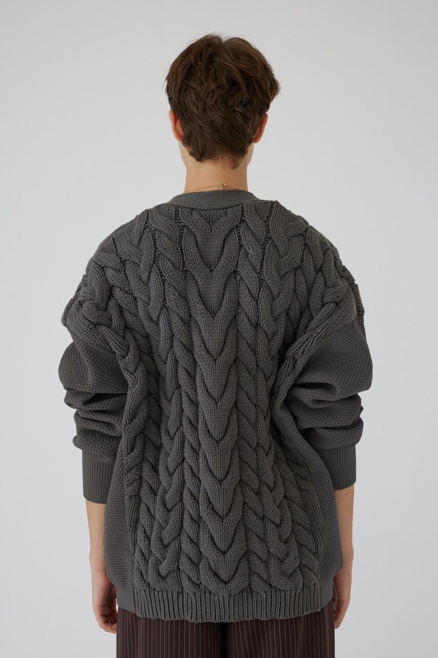 RIM.ARK 「Pattern combination knit CD」|カーディガン|