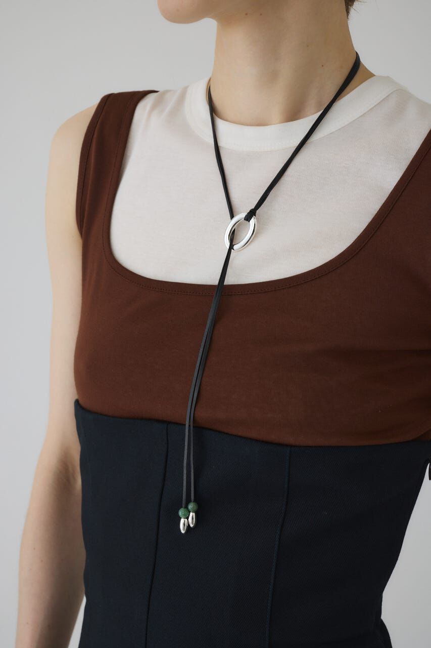 RIM.ARK 「Through hole stone N/C」|ネックレス|SLV