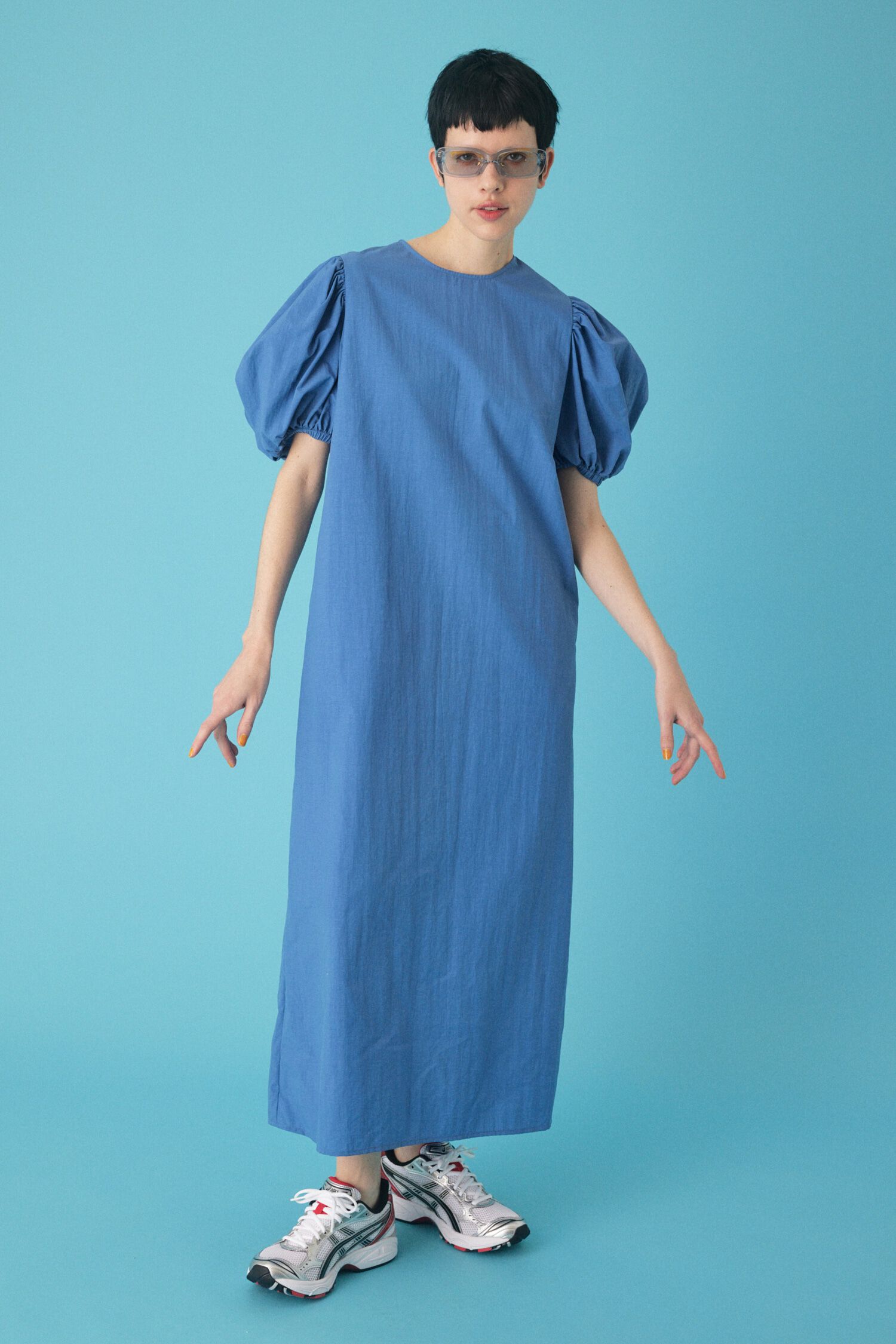 HeRIN.CYE「Balloon sleeve dress」|ワンピース|BLU