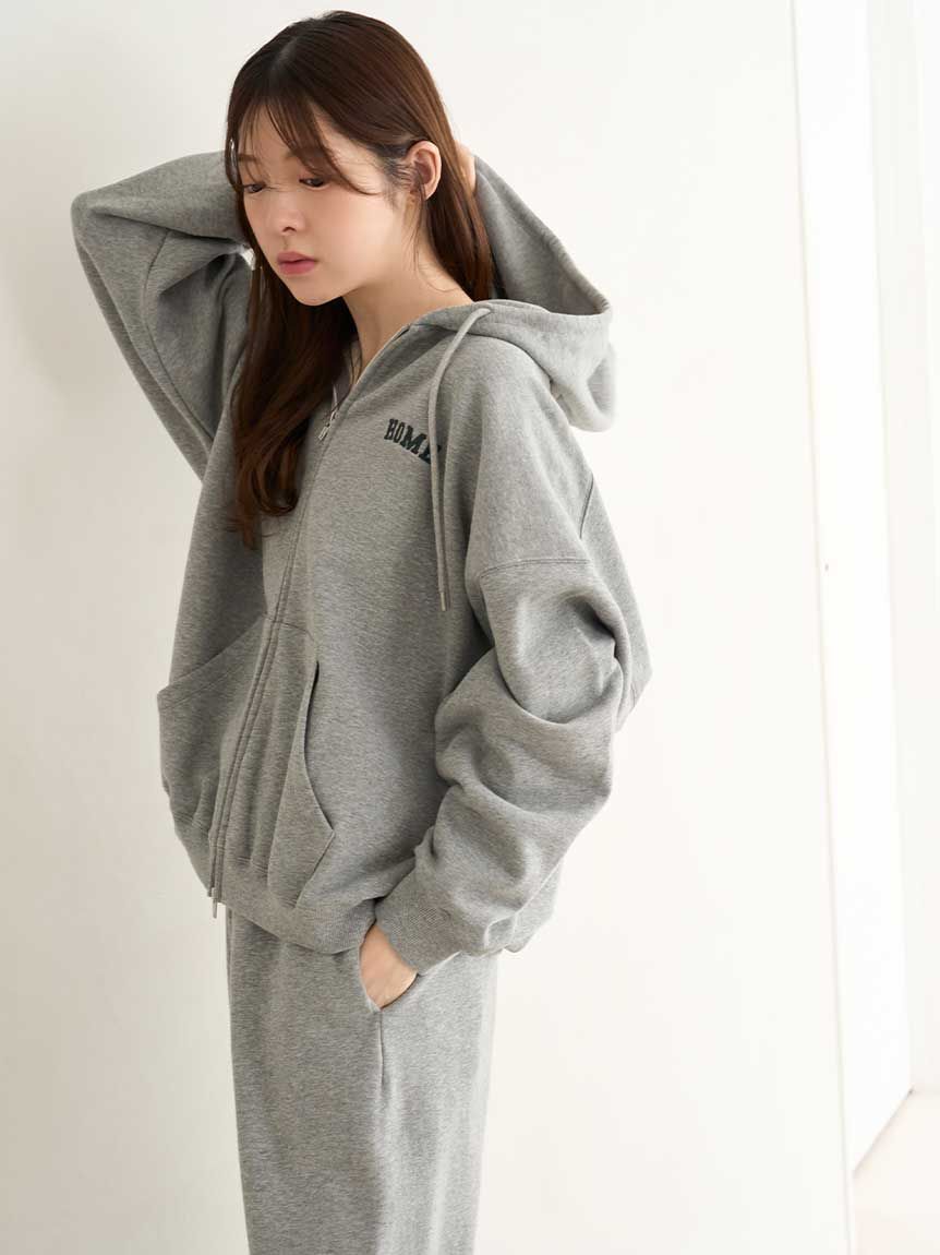 SNIDEL HOME「【SNIDEL HOME &times; 新木優子】スウェットプルオーバー」|ルームウェア|GRY