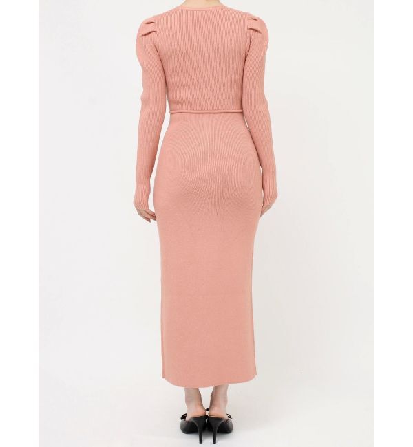 RESEXXY「ゴールドボタンタイトニットワンピース」|ワンピース|