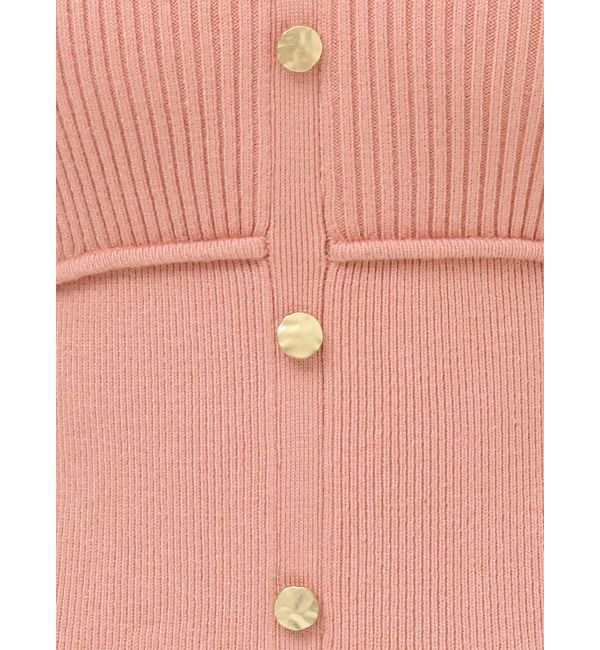 RESEXXY「ゴールドボタンタイトニットワンピース」|ワンピース|