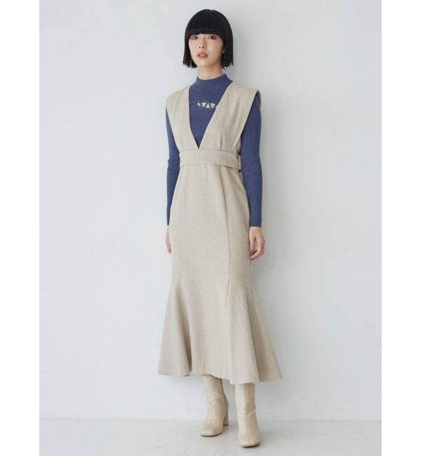 MURUA「サイドベルトジャンパースカート」|ジャンパースカート|
