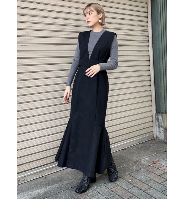 MURUA「サイドベルトジャンパースカート」|ジャンパースカート|