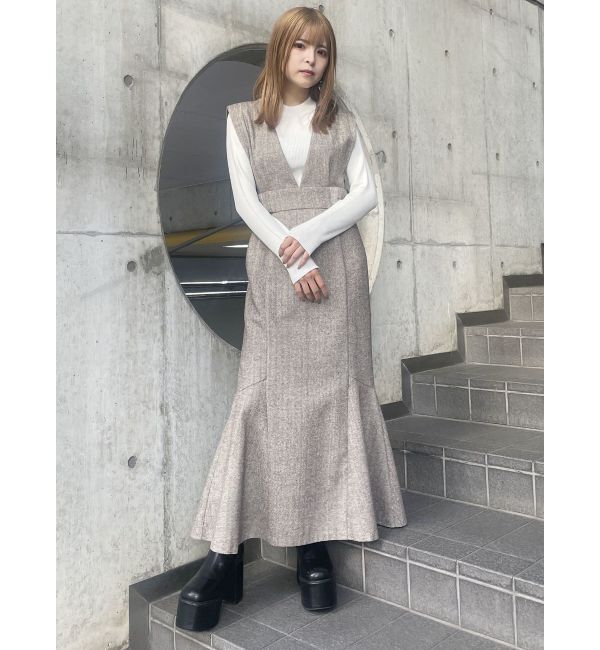 MURUA「サイドベルトジャンパースカート」|ジャンパースカート|
