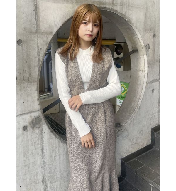 MURUA「サイドベルトジャンパースカート」|ジャンパースカート|