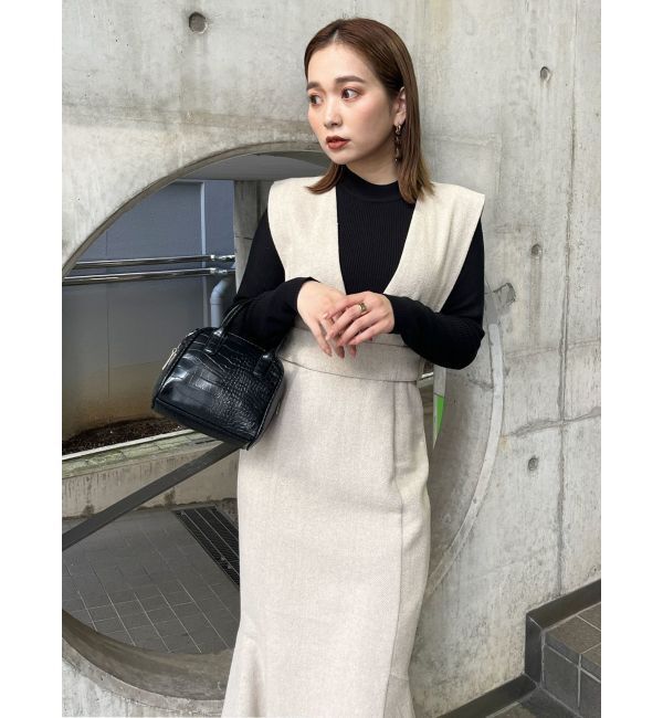 MURUA「サイドベルトジャンパースカート」|ジャンパースカート|