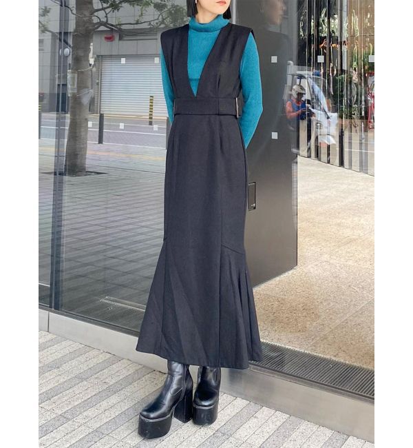 MURUA「サイドベルトジャンパースカート」|ジャンパースカート|