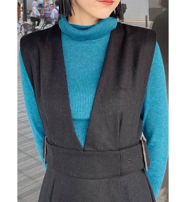 MURUA「サイドベルトジャンパースカート」|ジャンパースカート|