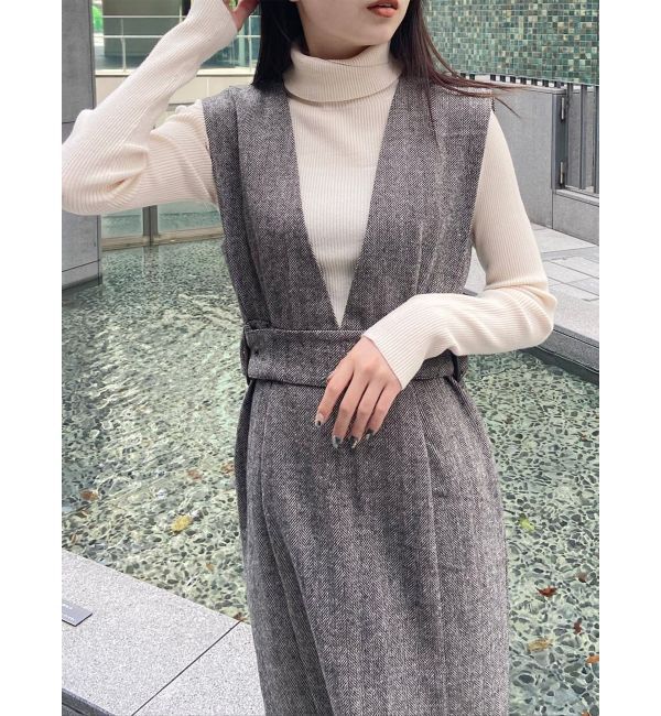 MURUA「サイドベルトジャンパースカート」|ジャンパースカート|