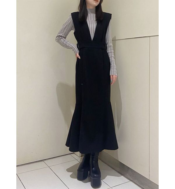 MURUA「サイドベルトジャンパースカート」|ジャンパースカート|