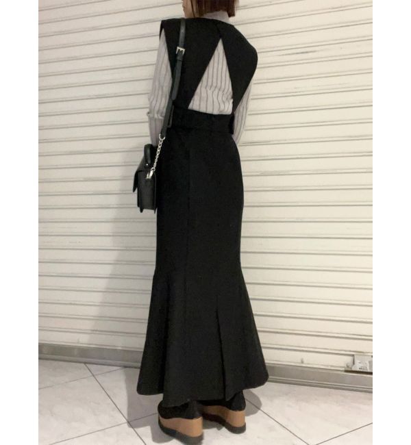 MURUA「サイドベルトジャンパースカート」|ジャンパースカート|