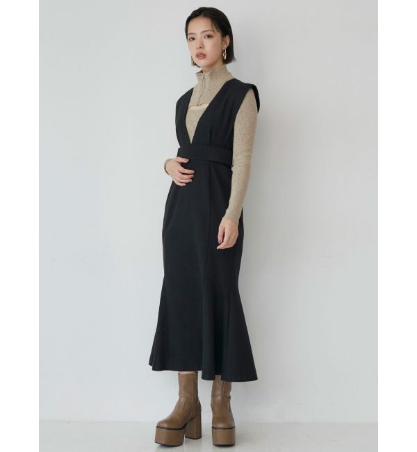 MURUA「サイドベルトジャンパースカート」|ジャンパースカート|