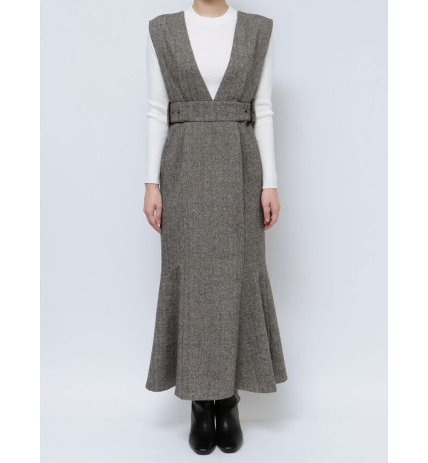 MURUA「サイドベルトジャンパースカート」|ジャンパースカート|