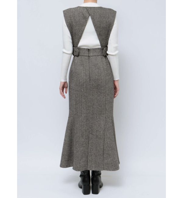 MURUA「サイドベルトジャンパースカート」|ジャンパースカート|
