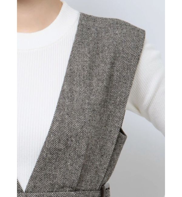 MURUA「サイドベルトジャンパースカート」|ジャンパースカート|