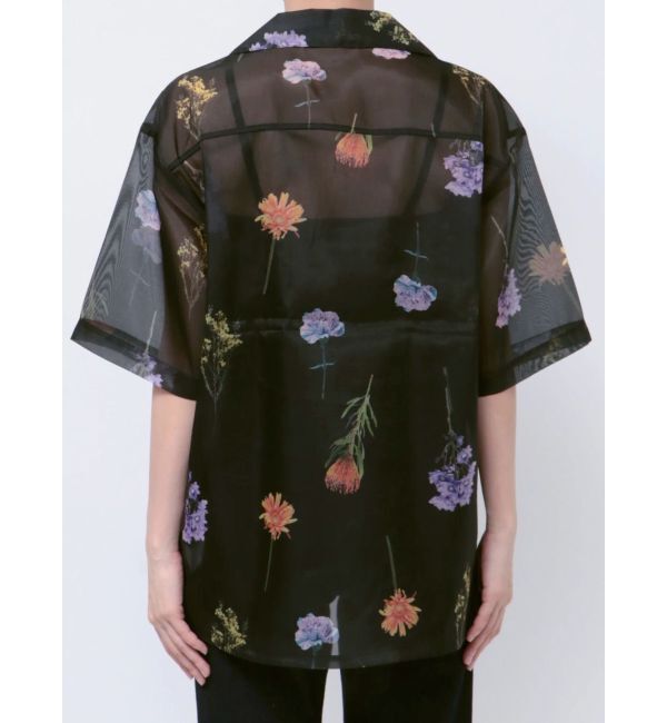 MURUA「フラワーシアーオープンカラーシャツ【WEB限定】」|シャツ・ブラウス|