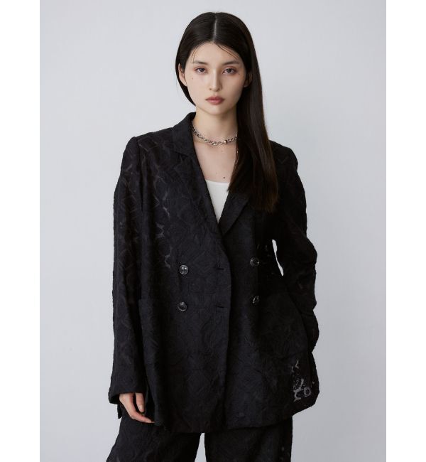 MURUA「レースシアージャケット【セットアップ着用可】【WEB限定】」|テーラードジャケット|