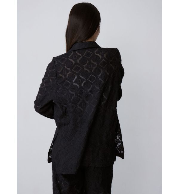 MURUA「レースシアージャケット【セットアップ着用可】【WEB限定】」|テーラードジャケット|