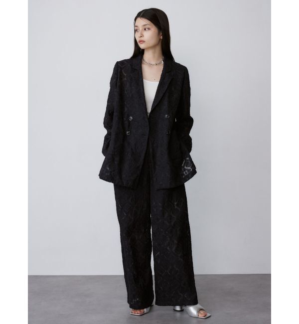 MURUA「レースシアージャケット【セットアップ着用可】【WEB限定】」|テーラードジャケット|