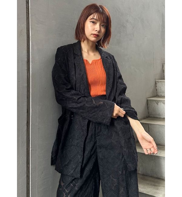 MURUA「レースシアージャケット【セットアップ着用可】【WEB限定】」|テーラードジャケット|