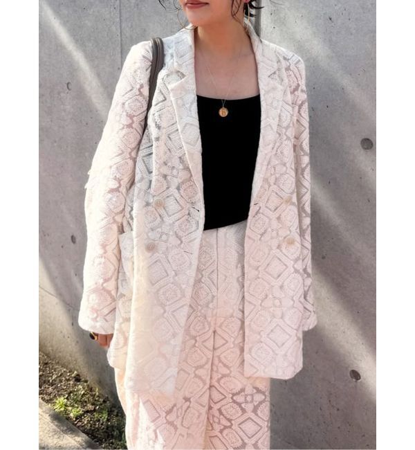 MURUA「レースシアージャケット【セットアップ着用可】【WEB限定】」|テーラードジャケット|