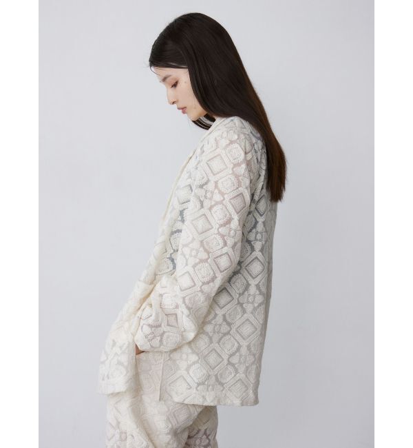 MURUA「レースシアージャケット【セットアップ着用可】【WEB限定】」|テーラードジャケット|