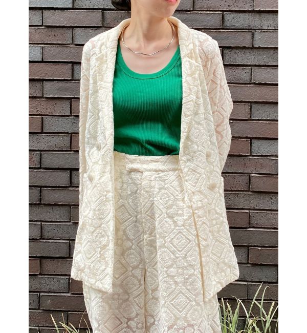 MURUA「レースシアージャケット【セットアップ着用可】【WEB限定】」|テーラードジャケット|