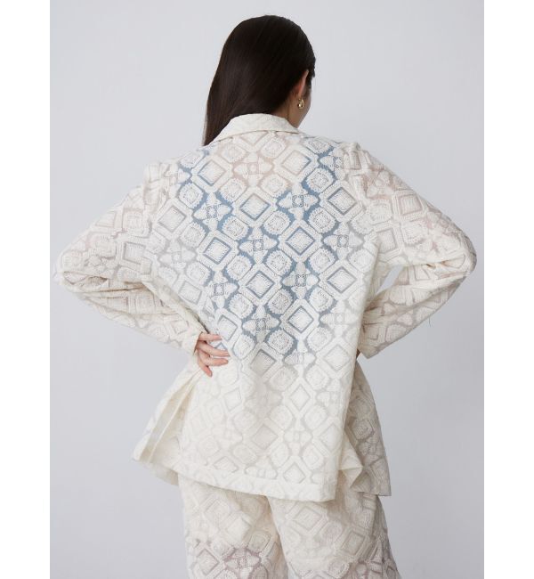 MURUA「レースシアージャケット【セットアップ着用可】【WEB限定】」|テーラードジャケット|