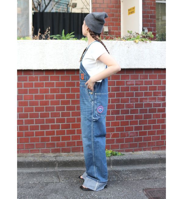 Ungrid「Lee別注 ワッペンデザインデニムサロペット」|オールインワン|