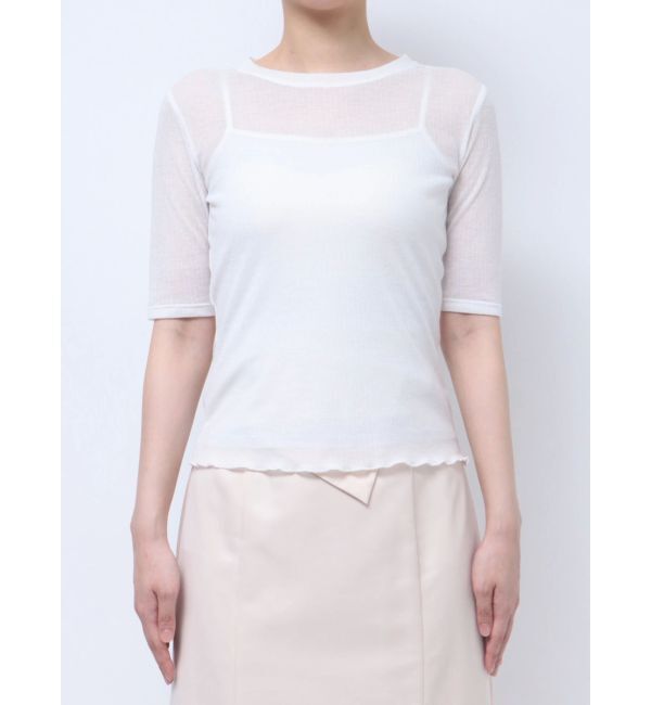 LAGUNAMOON「ソフトリブカットトップス」|Tシャツ・カットソー|