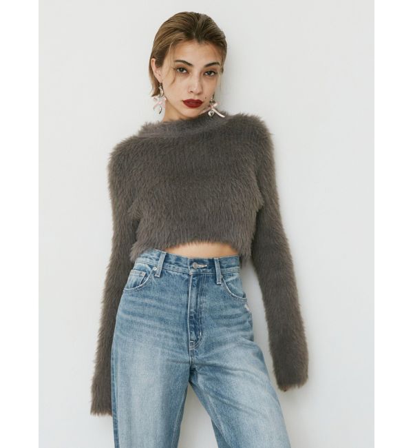 EVRIS「フェザーヤーンコンパクトニットトップス」|ニット・セーター|