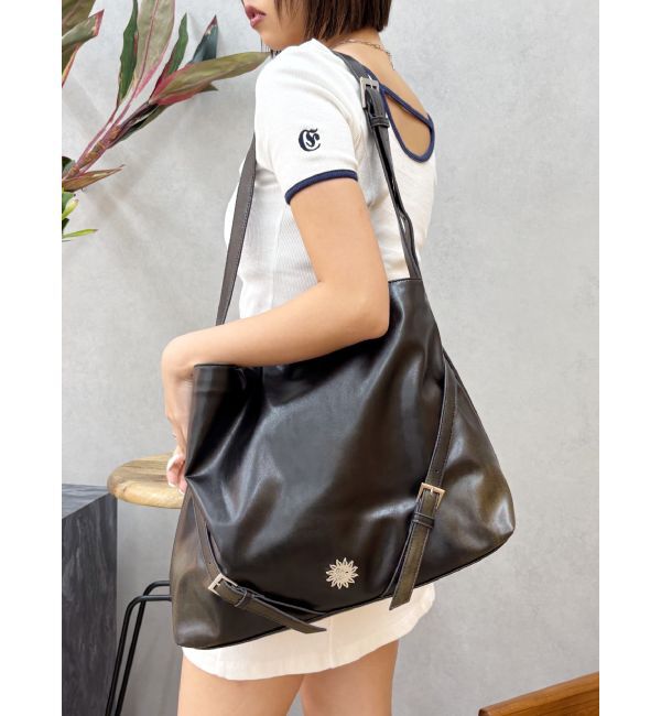 EVRIS「スリムベルトトートBAG」|トートバッグ|ブラウン