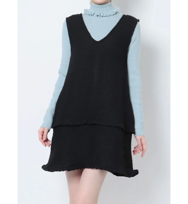 merry jenny「ツイードミニジャンスカ」|ジャンパースカート|