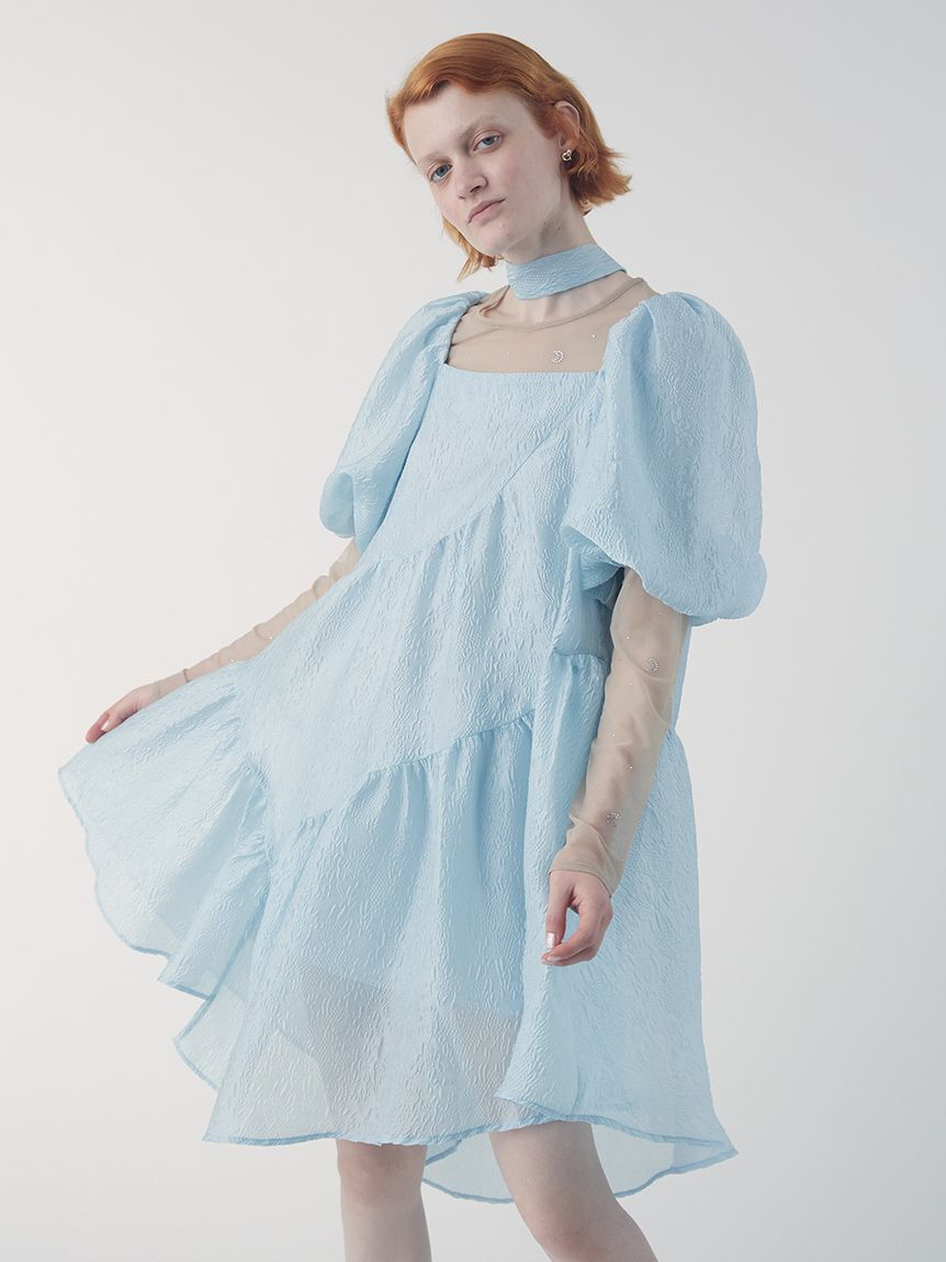 FURFUR「ジャガードAラインワンピース」|ワンピース|SAX