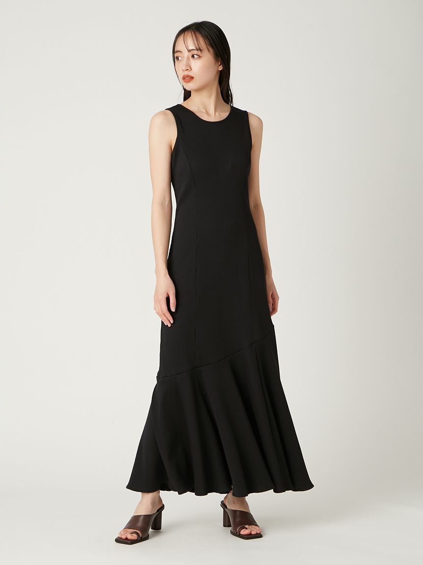 FRAY I.D「アシメヘムカットリブタンクワンピース／ウォッシャブル」|ワンピース|