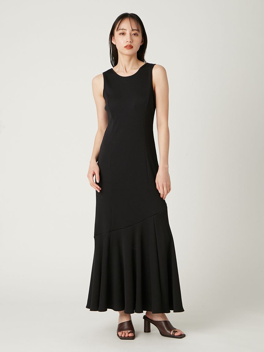 FRAY I.D「アシメヘムカットリブタンクワンピース／ウォッシャブル」|ワンピース|