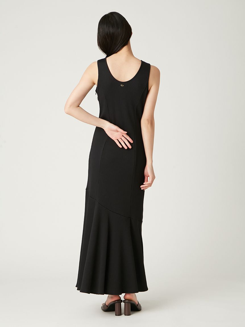 FRAY I.D「アシメヘムカットリブタンクワンピース／ウォッシャブル」|ワンピース|