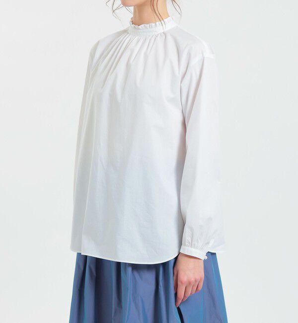 MACKINTOSH PHILOSOPHY「コットンシルクフリルカラーブラウス」|シャツ・ブラウス|