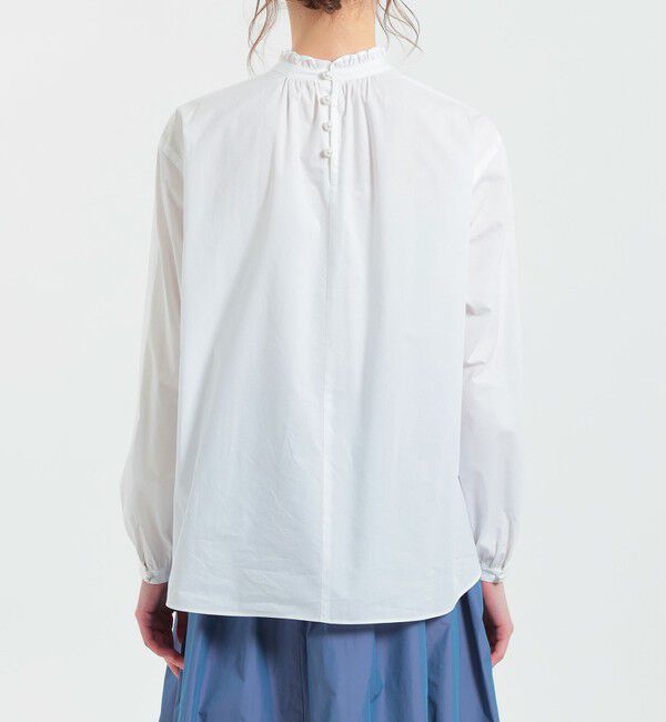 MACKINTOSH PHILOSOPHY「コットンシルクフリルカラーブラウス」|シャツ・ブラウス|