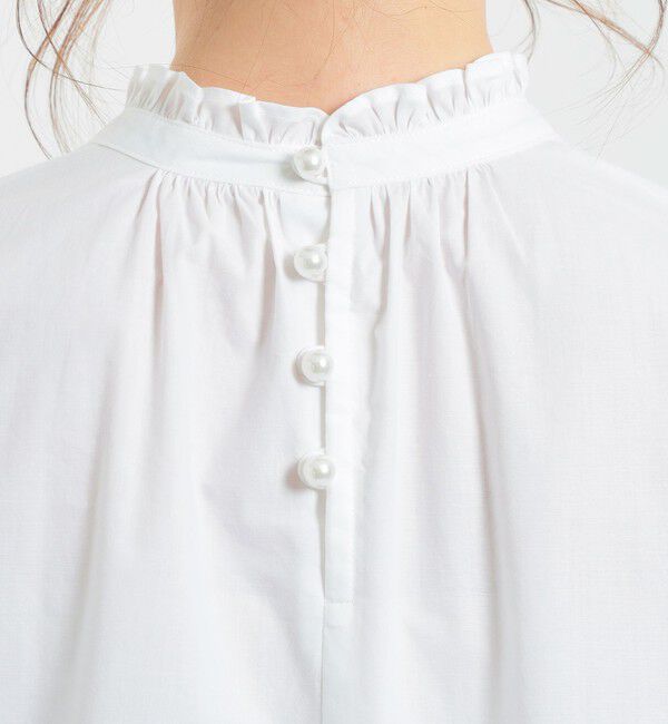MACKINTOSH PHILOSOPHY「コットンシルクフリルカラーブラウス」|シャツ・ブラウス|