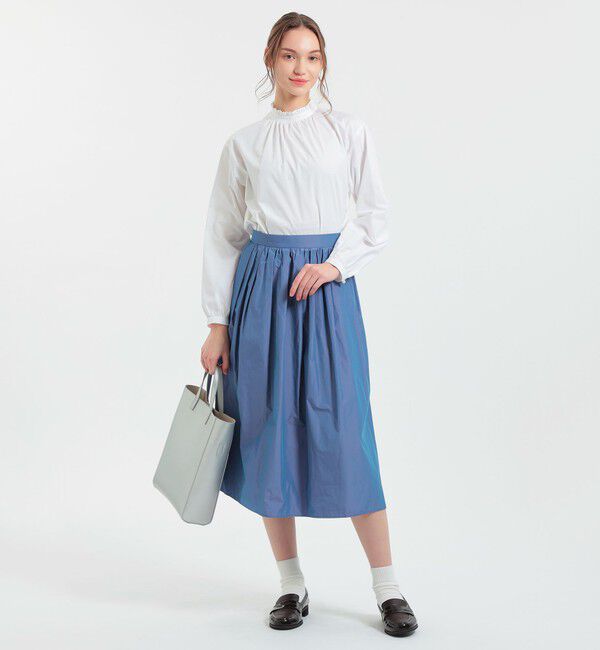 MACKINTOSH PHILOSOPHY「コットンシルクフリルカラーブラウス」|シャツ・ブラウス|