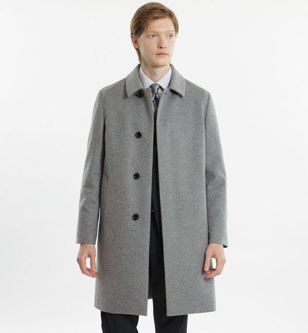 MACKINTOSH PHILOSOPHY「ショートビーバー WELLINGTON（ウェリントン）」|ステンカラーコート|チャコールグレー