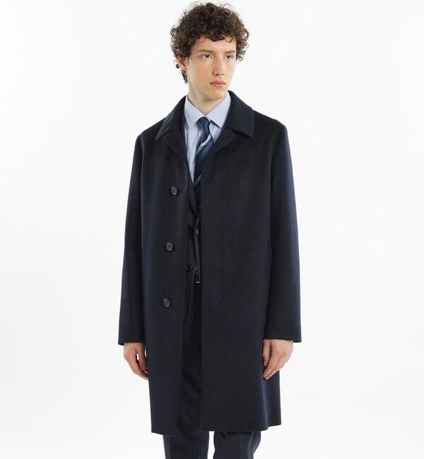 MACKINTOSH PHILOSOPHY「ショートビーバー WELLINGTON（ウェリントン）」|ステンカラーコート|ネイビー