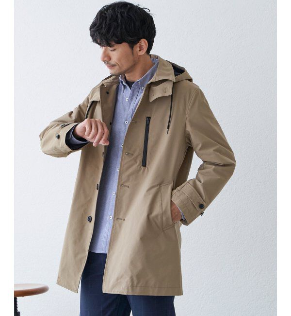 IKKA LOUNGE「撥水フードステンカラーコート」|その他|