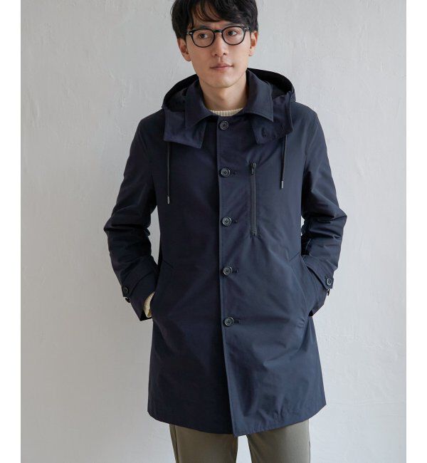 IKKA LOUNGE「撥水フードステンカラーコート」|その他|