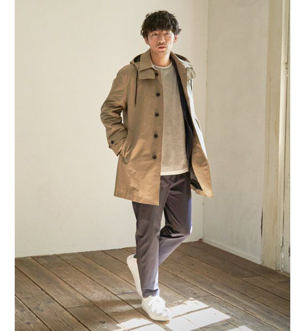 IKKA LOUNGE「撥水フードステンカラーコート」|その他|