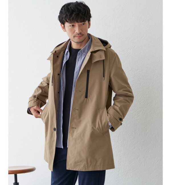 IKKA LOUNGE「撥水フードステンカラーコート」|その他|