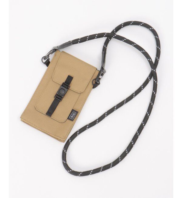 ikka「【撥水】KiU 600D ウォーターリペレントフォンポーチ」|その他|キャメル