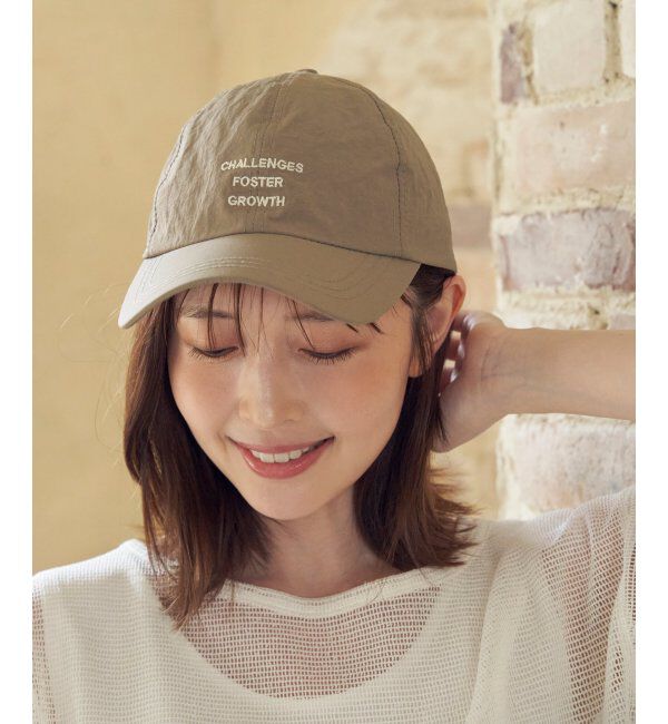 ikka「刺繍ロゴキャップ」|その他|ベージュ